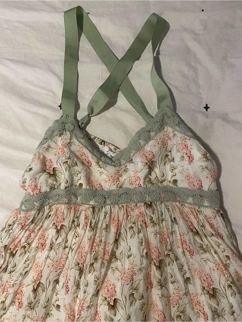 In Loom Floral Ruffle Mini Dress - Picture 6 of 7